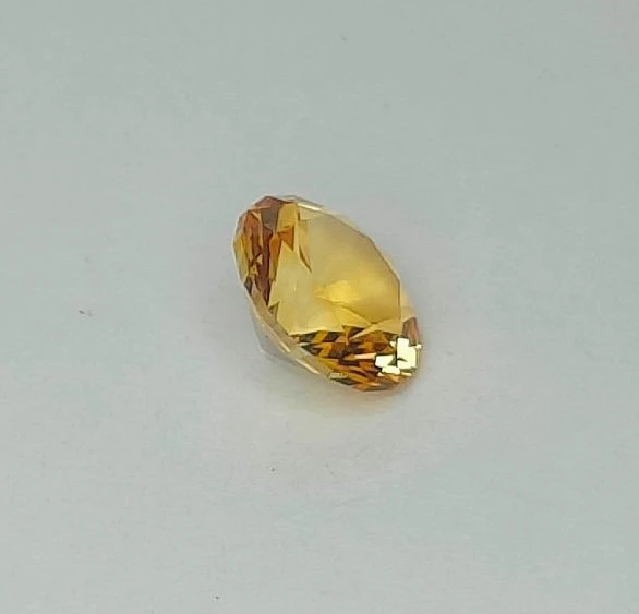 2.22ct Natural Round Cut Yellowish Citrine Loose Gemstone — view 3